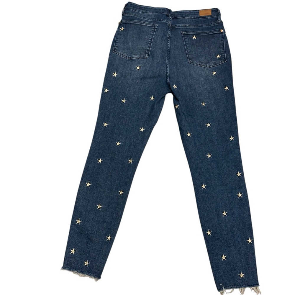 Judy Blue Skinny Blue Jeans with Star Pattern - Picture 2 of 11
